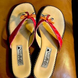 Woman's Brighton sandals leather flip flop Ofelia
